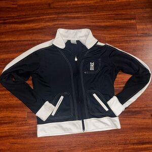 Vintage Nike Blue and White Zip-Up Jacket